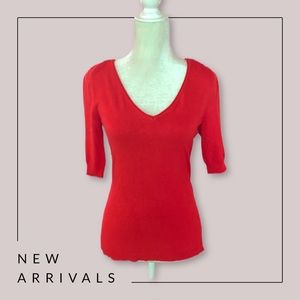 Knit Red Express Top